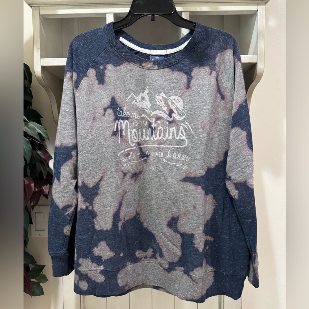 Wind River take me to the mountains, tie-dye sweatshirt, size XL